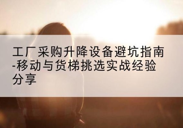 枣庄移动式升降机怎么选-工厂采购升降设备避坑指南-移动与货梯挑选实战经验分享